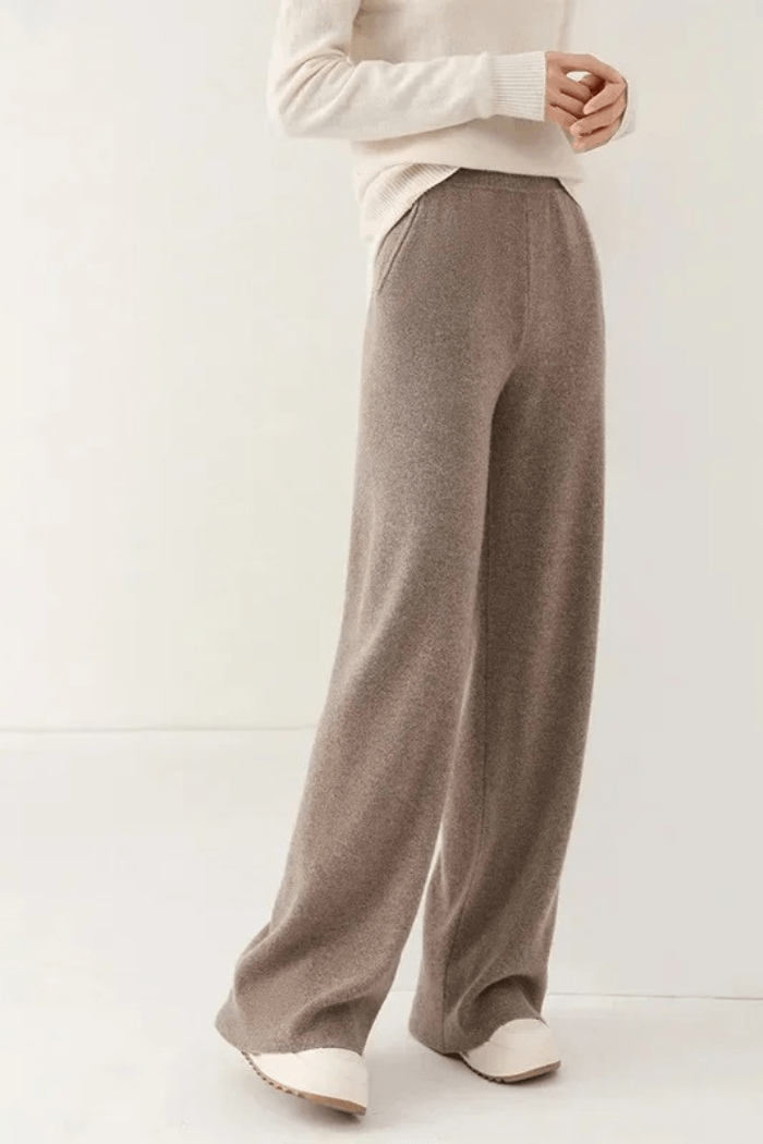 Pantaloni a Vita Alta a Gamba Larga da Donna | Hermione