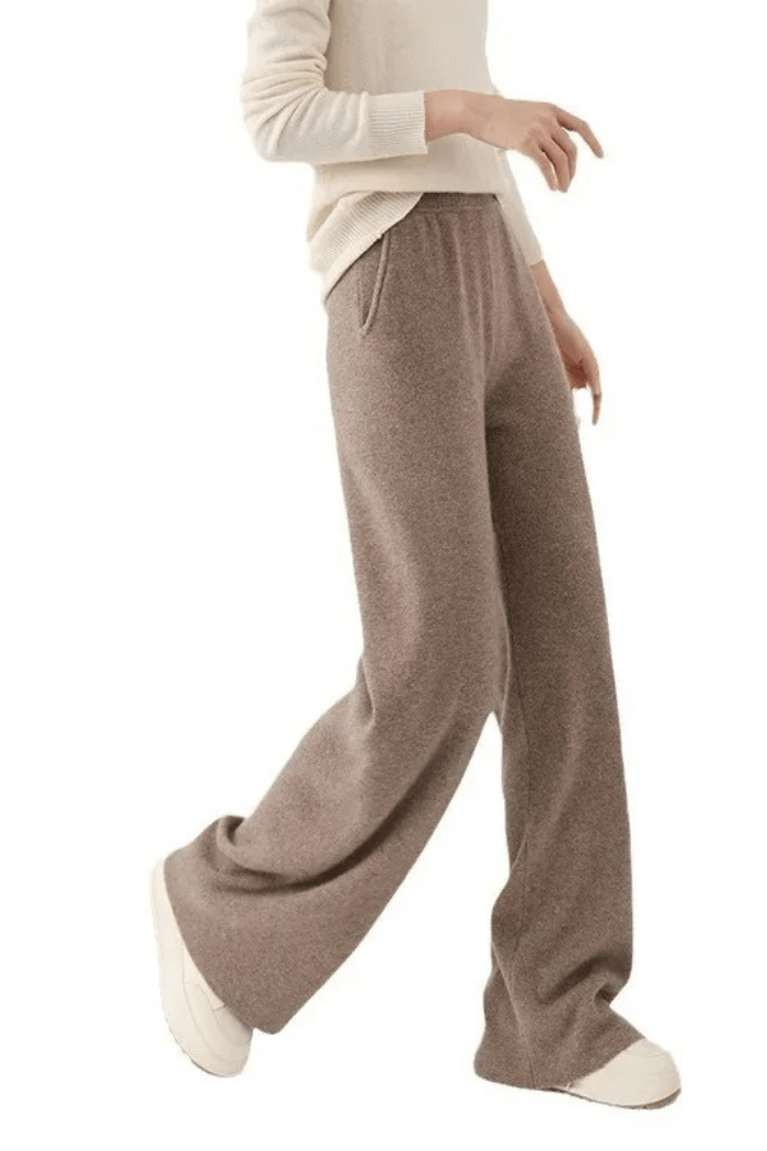 Pantaloni a Vita Alta a Gamba Larga da Donna | Hermione