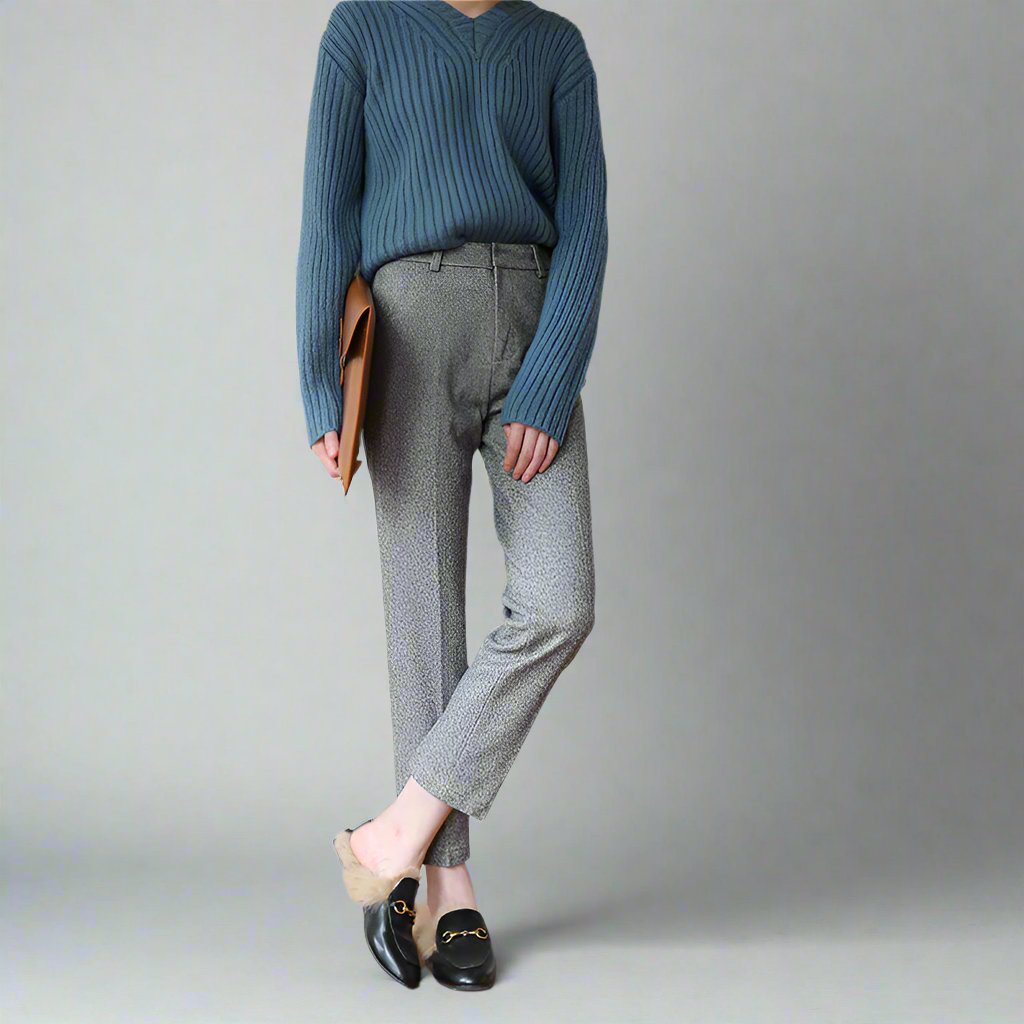Pantaloni da Donna a Gamba Dritta in Lana | Geneva