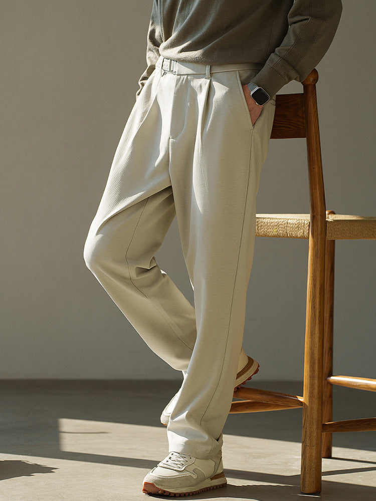 Pantaloni da Uomo con Pinces a Vita Alta | Alonzo