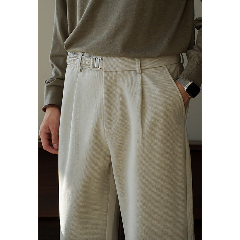 Pantaloni da Uomo con Pinces a Vita Alta | Alonzo