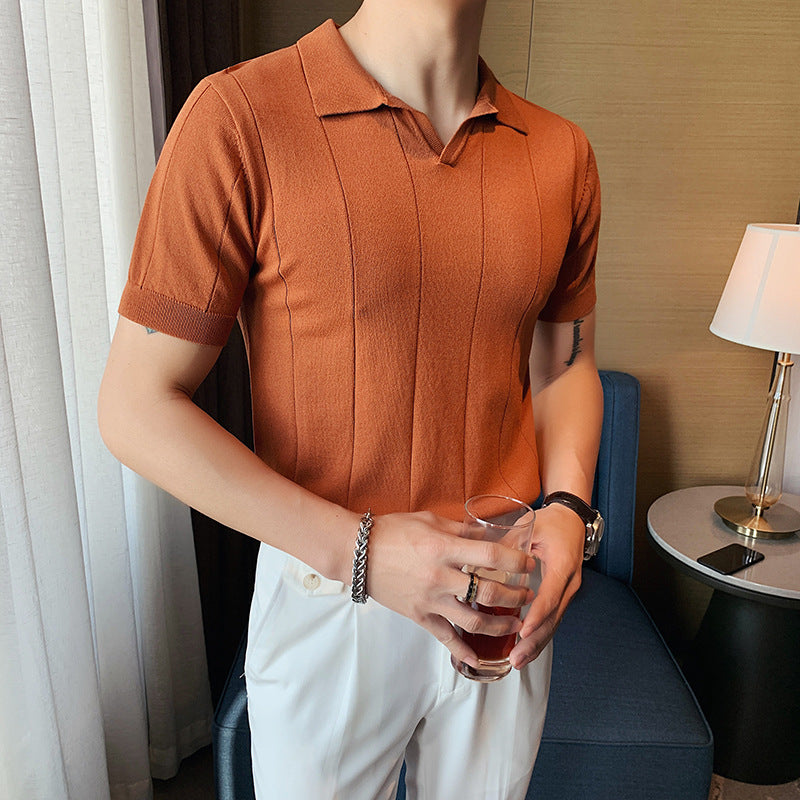 Polo Uomo Classica Manica Corta | Zentro Caramello