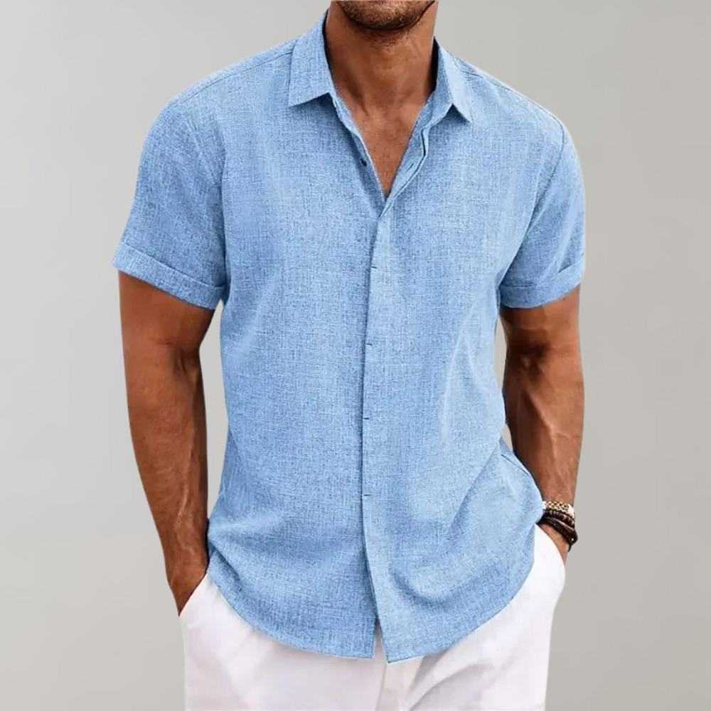Polo Leggera per Uomini | Zintro Azzurro Cielo