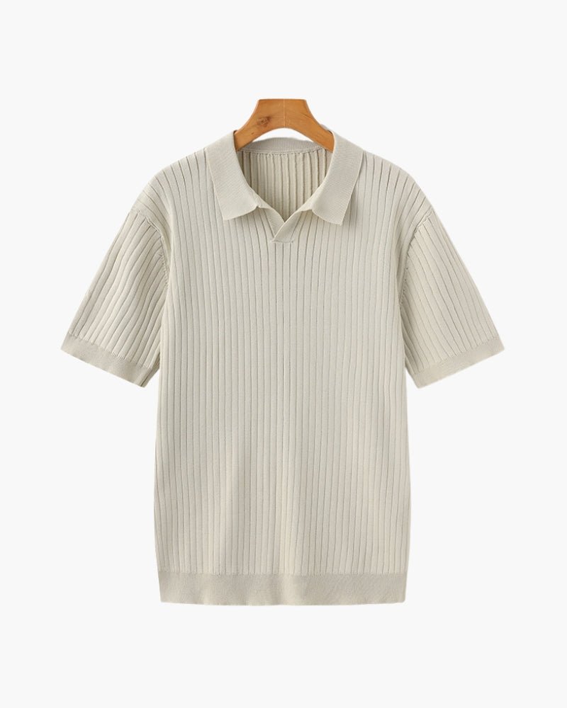 Polo a Costine per Uomini | Zantor Beige