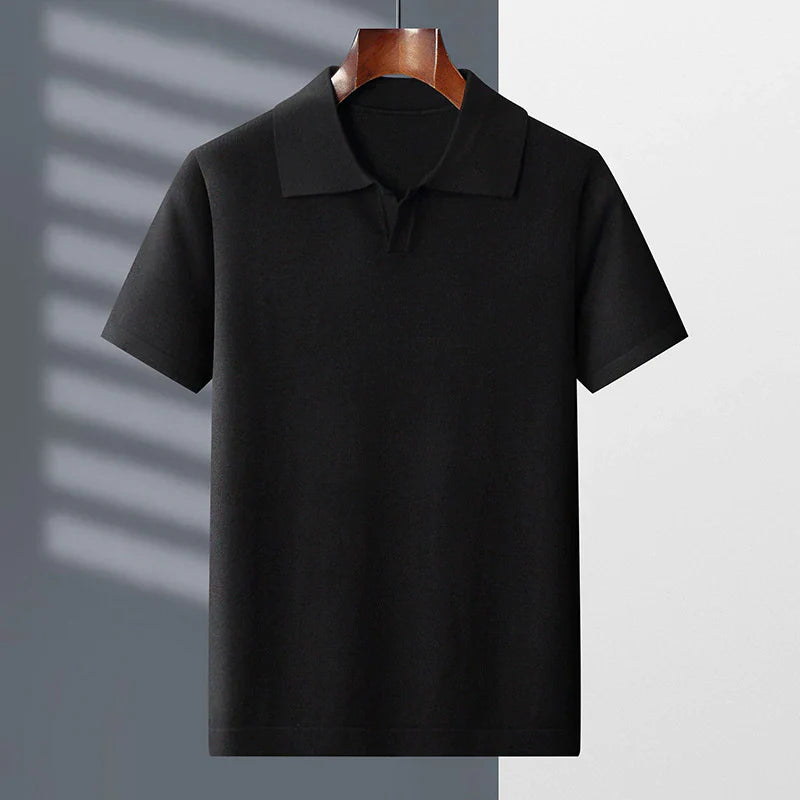 Polo Classica in Maglia da Uomo | Matteo Nero