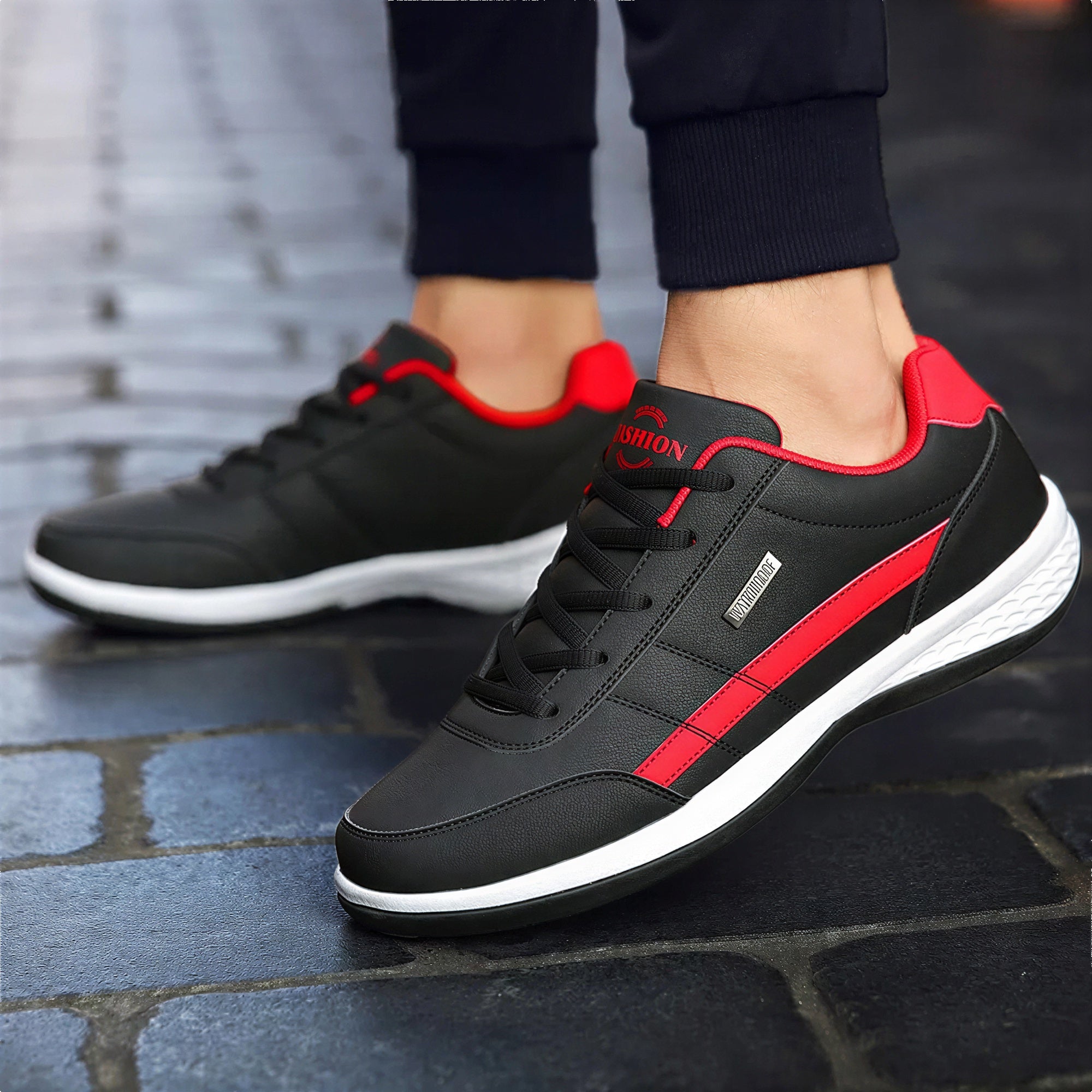 Sario | Sneakers Uomo in Pelle Casual con Lacci 2