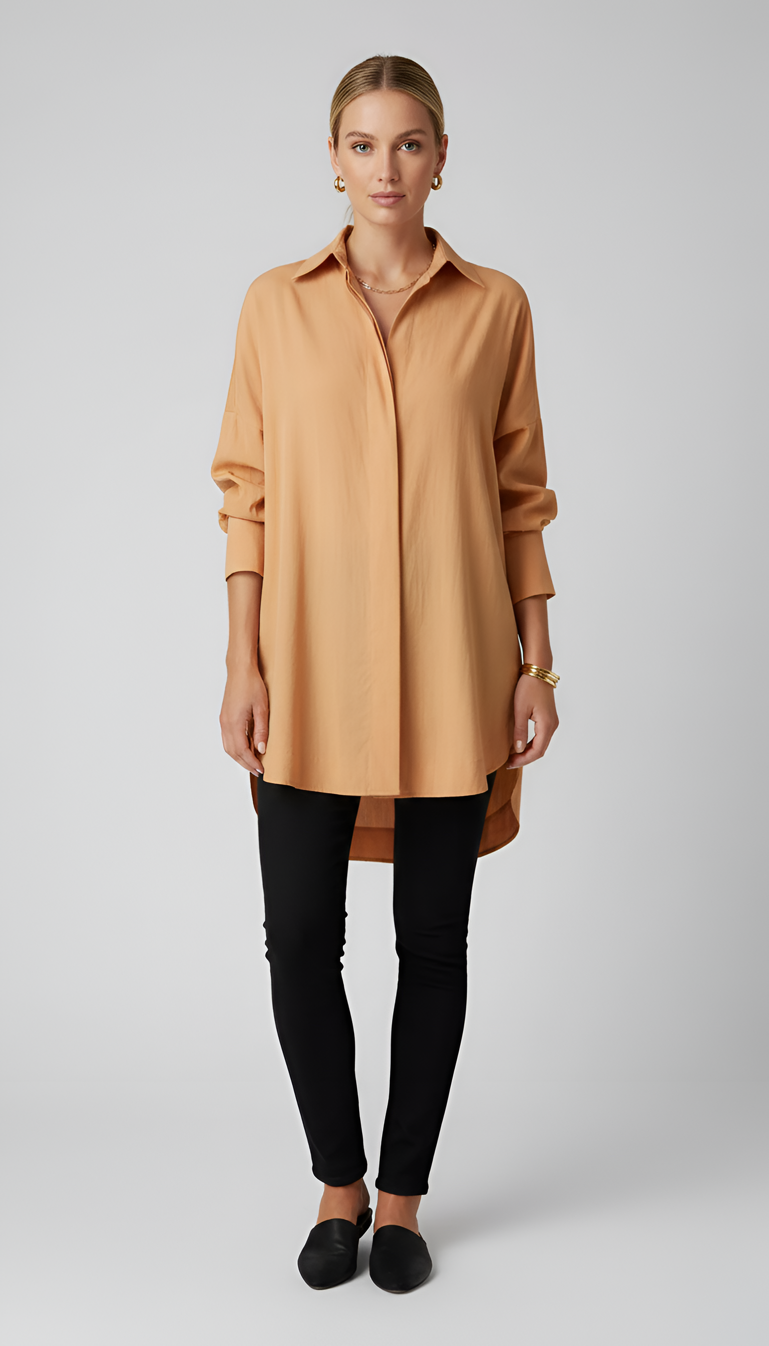 Shirova | Camicia Donna Oversize Colletto Classico Manica Lunga 6