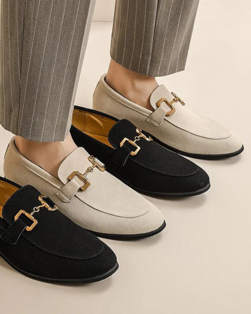 Mocassini Slip-On in Pelle Scamosciata per Uomini | Trivex
