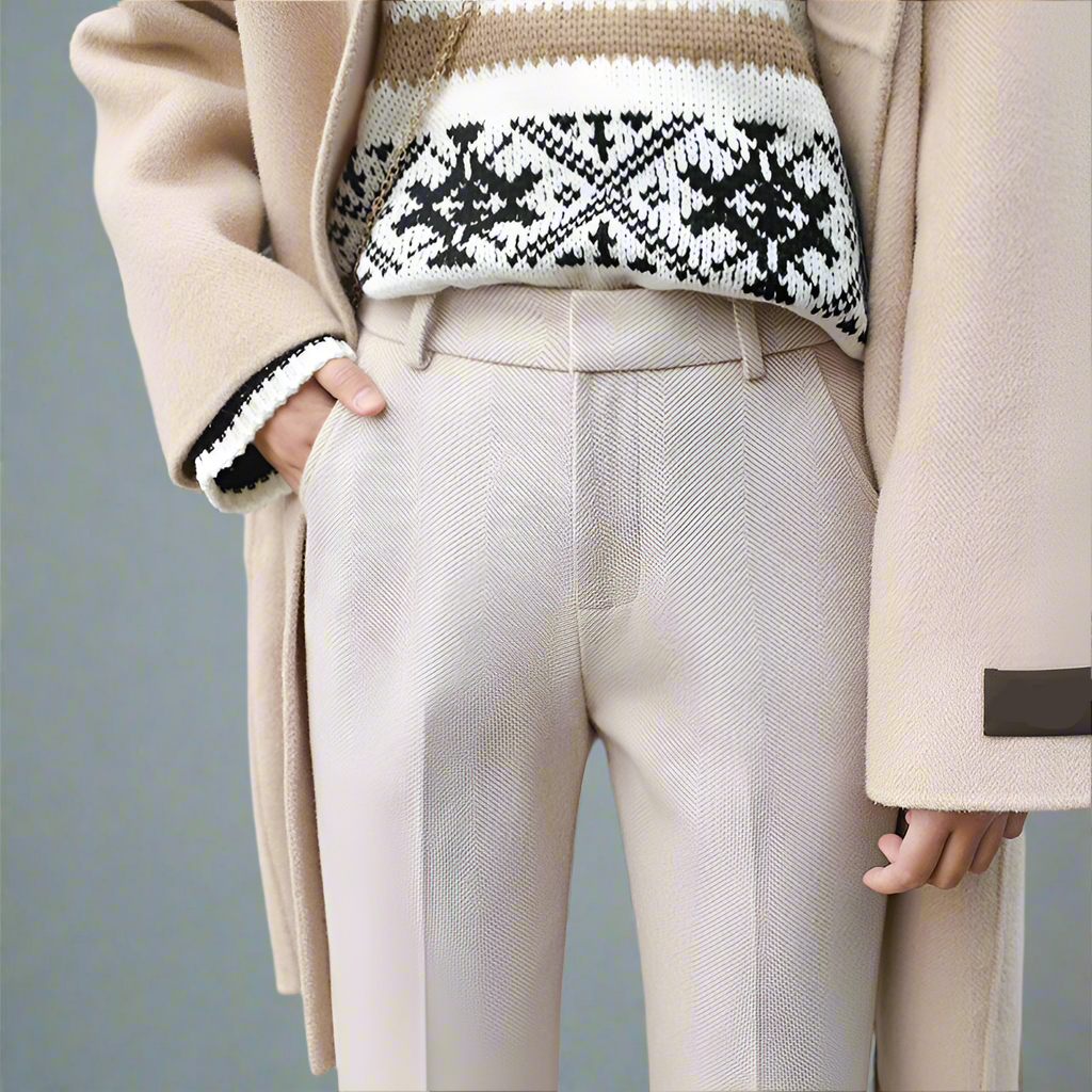 Pantaloni da Donna a Gamba Dritta in Lana | Geneva