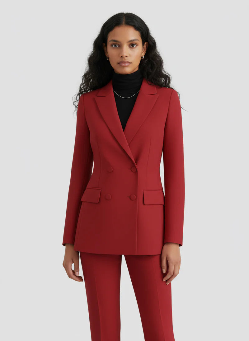 Completo Donna Elegante con Blazer Doppiopetto e Pantaloni | Aurora