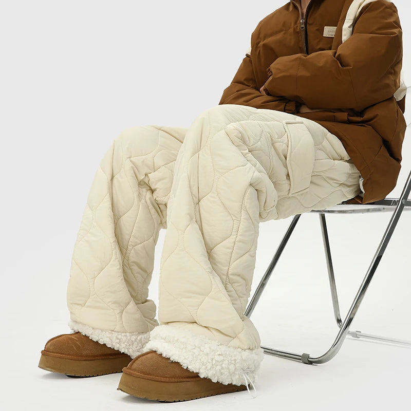 Pantaloni Foderati In Pile Trapuntati Per Uomo | Tavira Albicocca