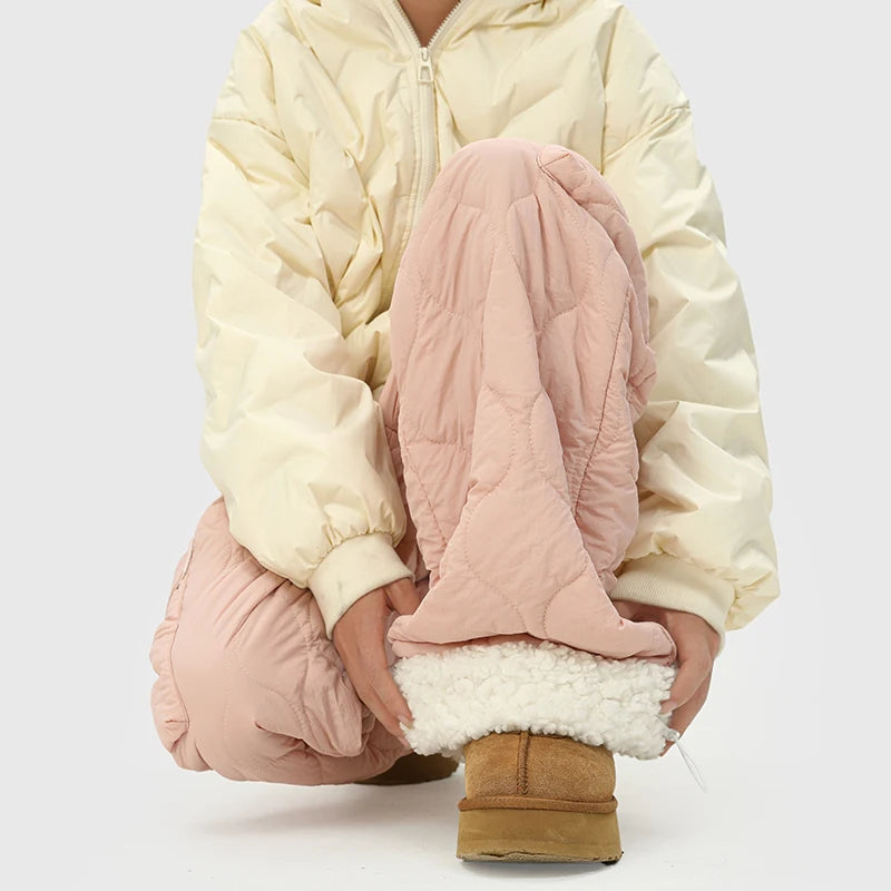 Pantaloni Foderati In Pile Trapuntati Per Uomo | Tavira Rosa