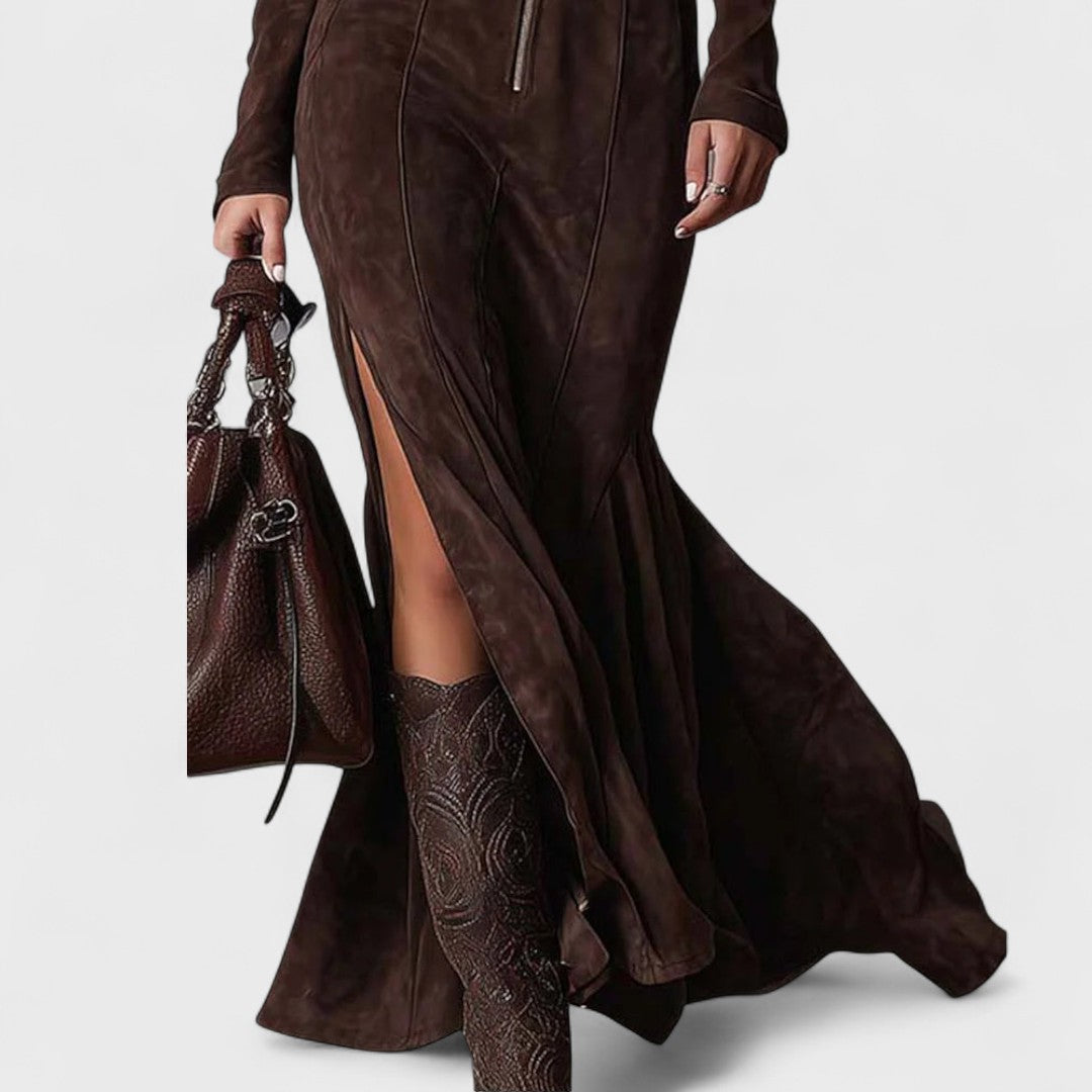 Tavla | Abito Lungo Cerimonia con Cintura in Vita