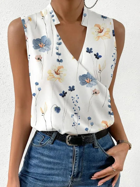 Tella | Blusa Leggera In Cotone Colorata Fiori 3