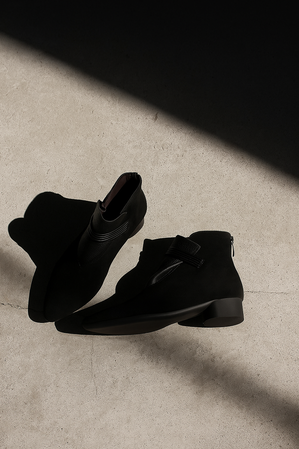 Stivali In Pelle Scamosciata Con Tacco Basso Per Donna | Trevina