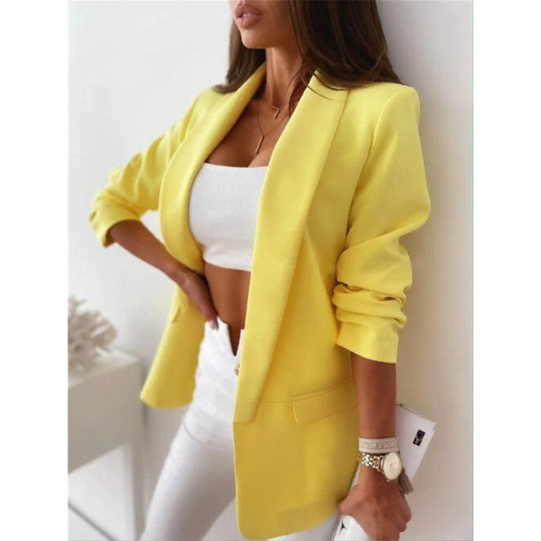 Urbina | Blazer Lungo Estivo Giallo