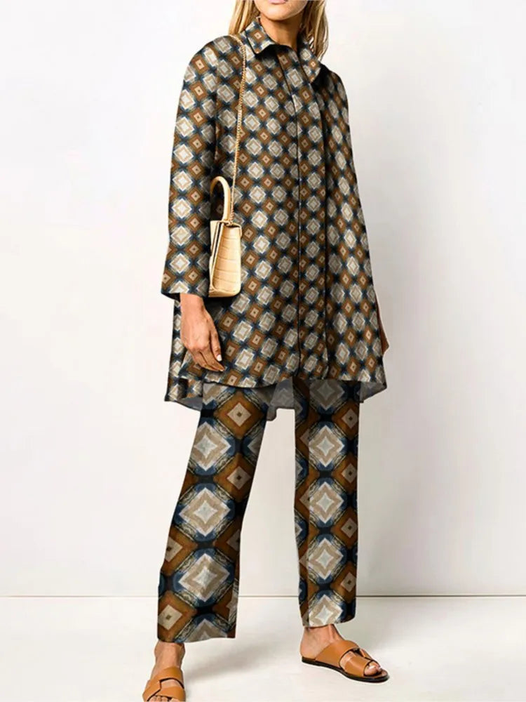 Zavira | Maglia Autunnale con Struttura Vintage Marrone