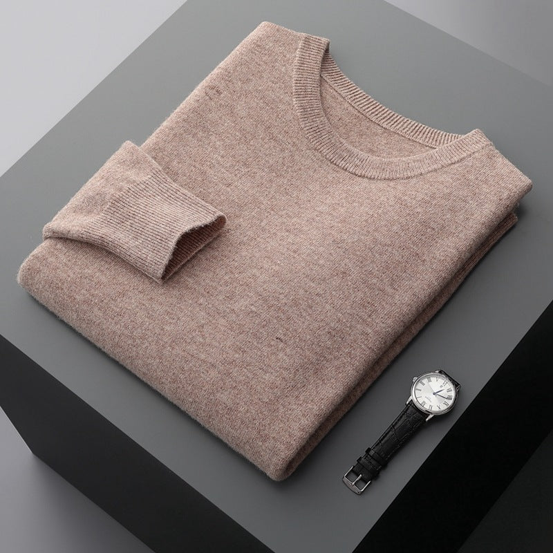 Zelara | Pullover In Maglia Ampia Scollo Tondo Cammello
