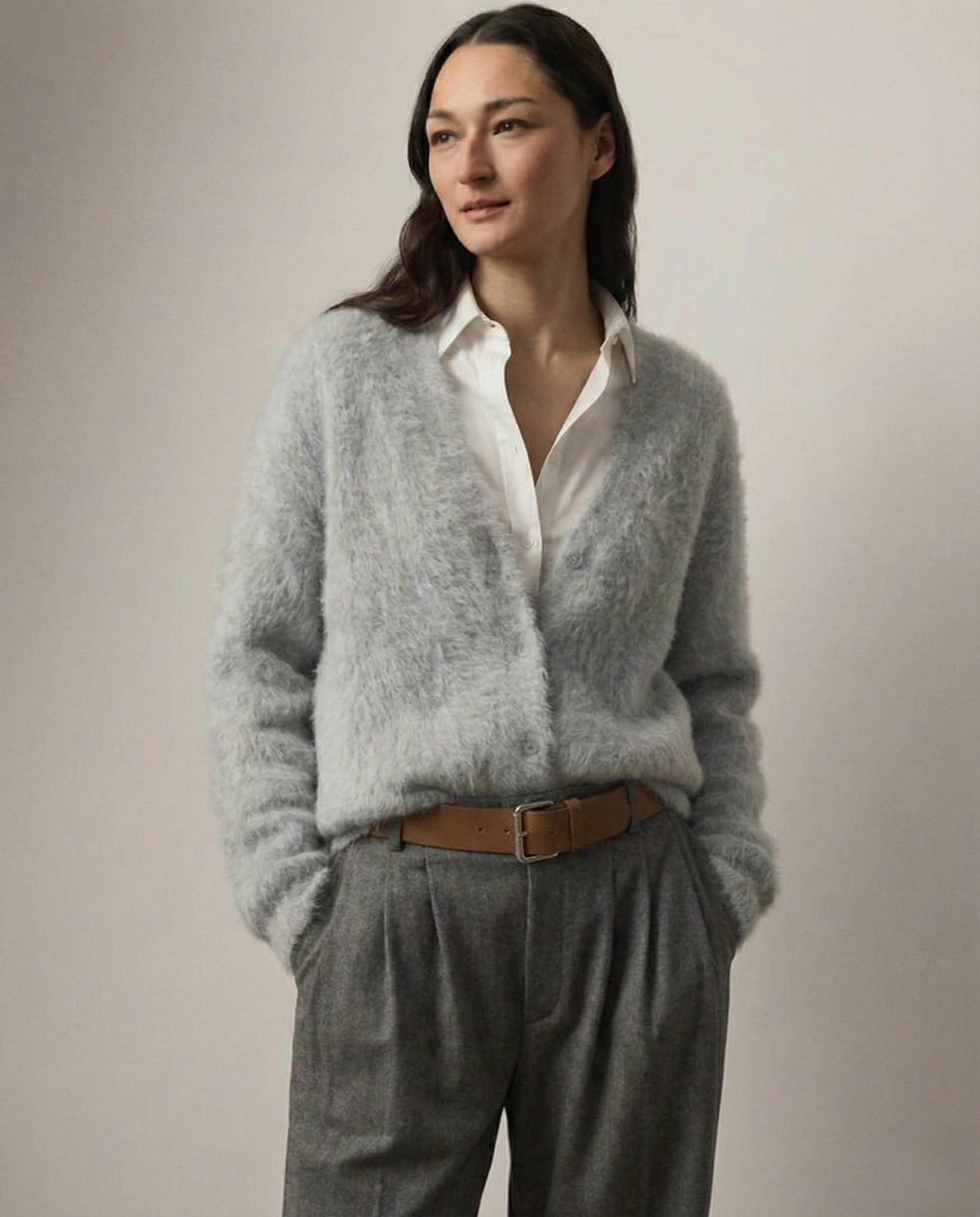 Zelvani | Cardigan Morbido In Finto Cashmere