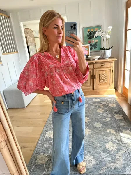 Women's Wide Leg High Rise Casual Jeans