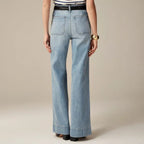Women's Wide Leg High Rise Casual Jeans
