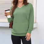Camisola Casual Feminina com Bolso Frontal