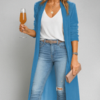Cardigan da donna a maniche lunghe con apertura frontale per autunno e inverno