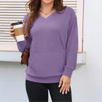 Camisola Casual Feminina com Bolso Frontal
