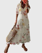 Women's Boho Flowy Maxi Dress for Summer