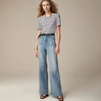 Women's Wide Leg High Rise Casual Jeans