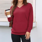 Camisola Casual Feminina com Bolso Frontal