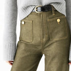 Women's Wide Leg High Rise Casual Jeans