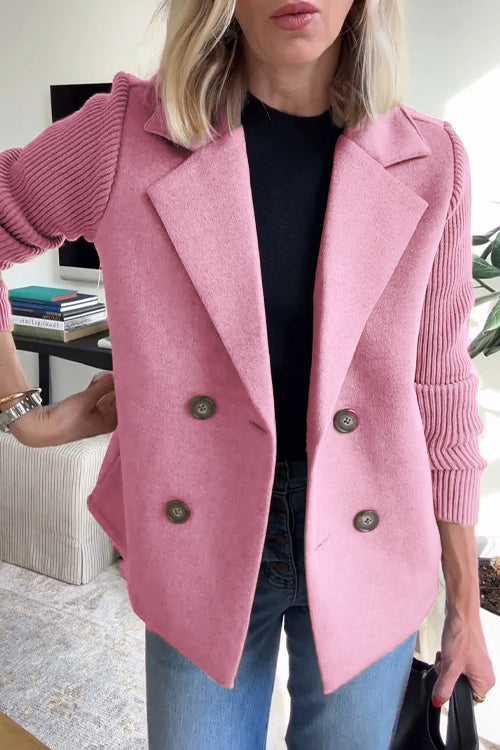 Allegra | Cappotto Invernale Lungo con Dettagli Rosa