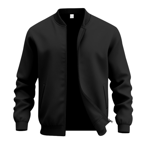 Allegra | Uomo Giacca Bomber Invernale con Zip Nero