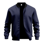 Allegra | Uomo Giacca Bomber Invernale con Zip Blu