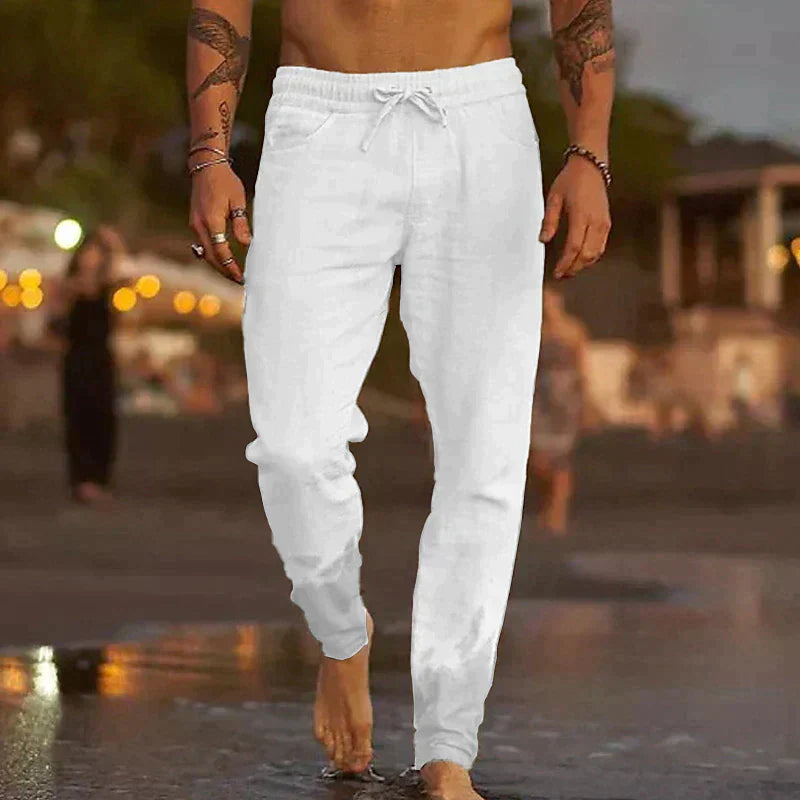 Alvito | Pantaloni Jogger Rilassati Comodi Bianco