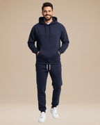 Alzara | Completo Sportivo Felpa Con Cappuccio E Jogger Blu