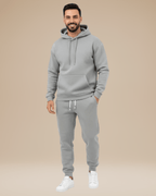 Alzara | Completo Sportivo Felpa Con Cappuccio E Jogger Grigio chiaro