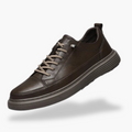 Arvito | Sneakers Pelle Antiscivolo Traspiranti Marrone Scuro