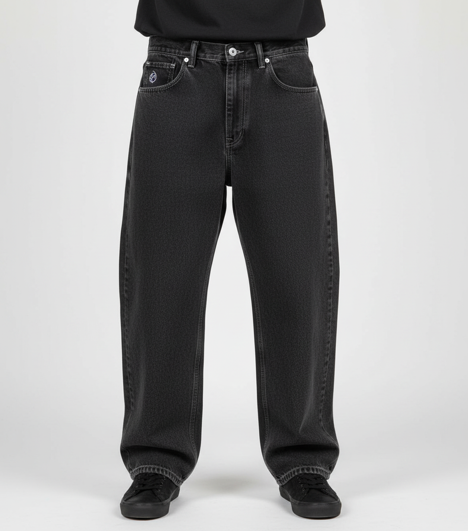 Jeans da uomo a vestibilità comoda stile skate quotidiano