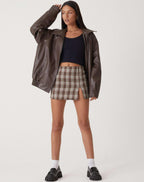 Bianca | Donna Giacca Bomber Ecopelle Oversize Zip