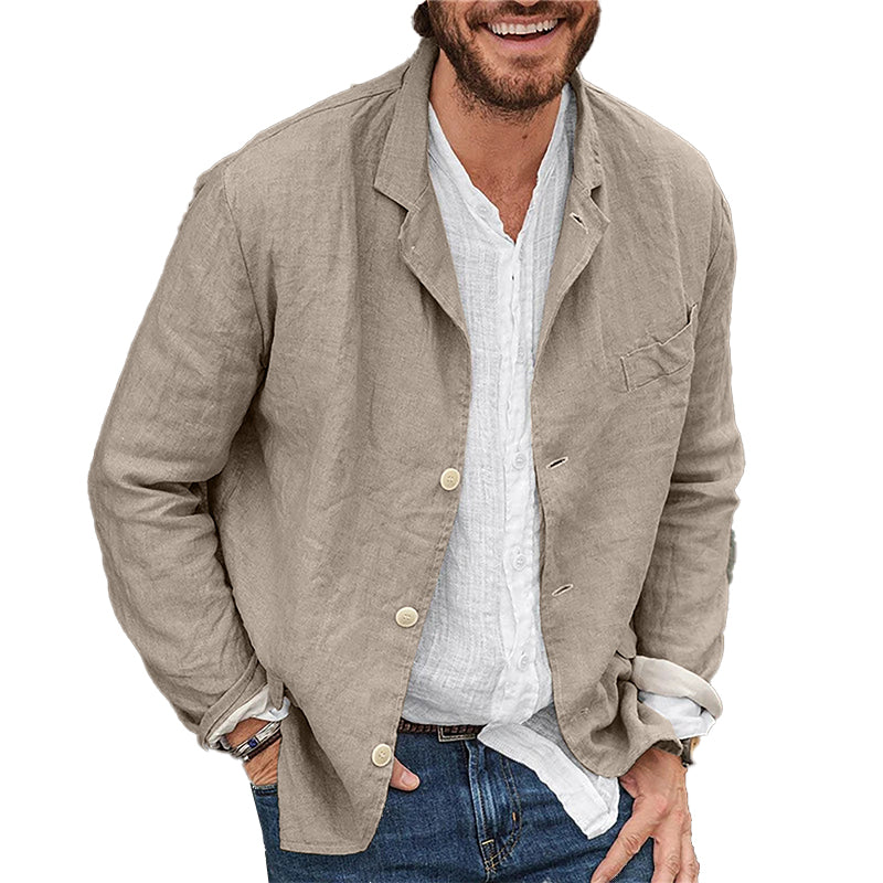 Blazer Casual in Lino per Uomo Leggero | Mario