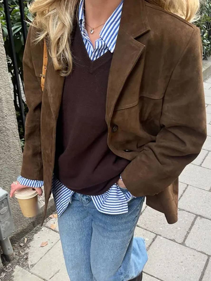 Blazer Elegante Oversize Per Donna | Lirena