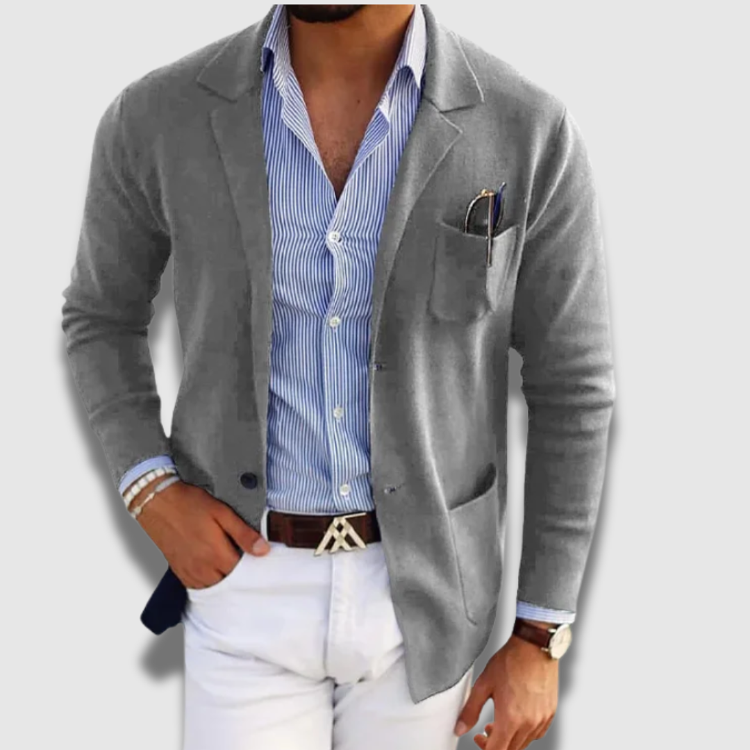 Blero | Blazer Classico Sartoriale Comodo Grigio chiaro