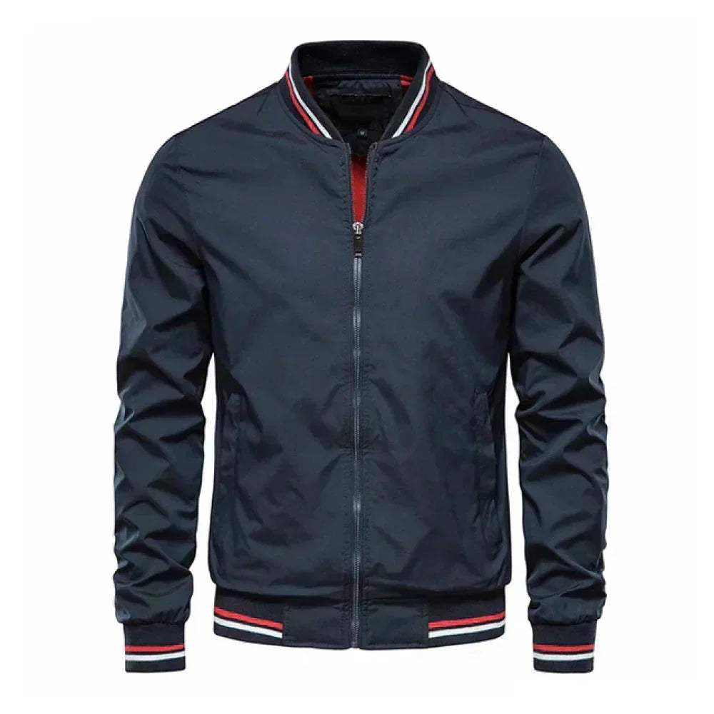 Bomber Giacca Da Uomo Con Zip Cerniera Frontale | Nebrix Azcurro