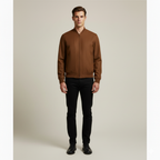Brano | Giubbotto Bomber Uomo Con Zip Marrone