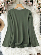 Briela | Blusa a V in Tessuto Leggero