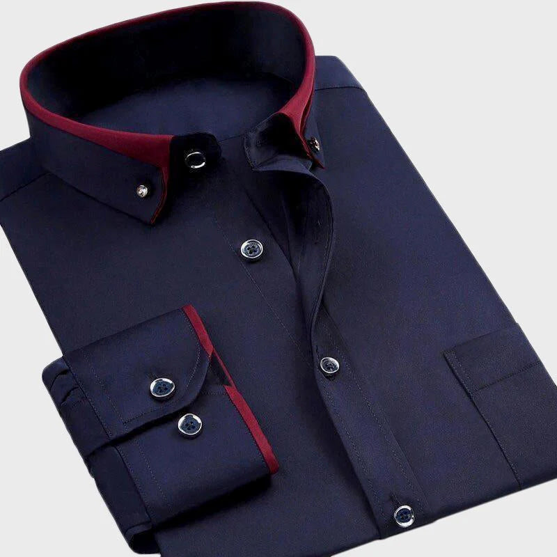 Camicia a Maniche Lunghe per Uomini | Trivex Blu