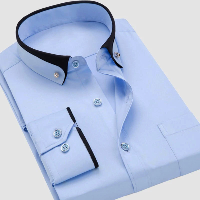 Camicia a Maniche Lunghe per Uomini | Trivex Azzurro