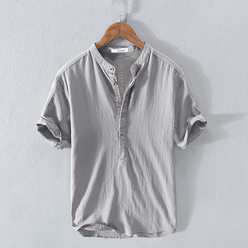 Camicia in Lino per Uomini | Trinex Grigio